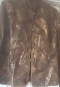 Faux leather/polyester jacket handmade by myself